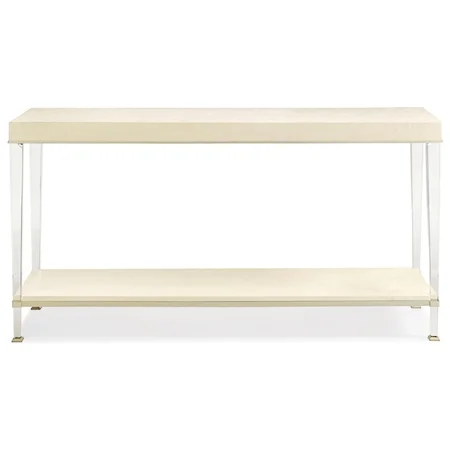 The "Eye to Eye" Console Table with Acrylic Legs